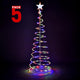 TheLAShop 5ft LED Spiral Christmas Tree USB Powered, RGB, 5ct/pk Image