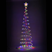 TheLAShop 6ft LED Lighted Spiral Christmas Tree Battery Operated, RGBY, 1ct/pk Image