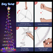 TheLAShop 6ft LED Spiral Christmas Tree USB Powered Image