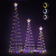 TheLAShop Set(3) Spiral Christmas Trees Battery Operated Image