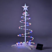 TheLAShop 2ft Lighted Spiral Christmas Tree Solar Operated, RGBY Image