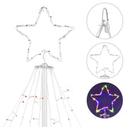 TheLAShop Christmas Tree Light with Pole & Star 9 Strings Image