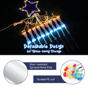 TheLAShop Christmas Tree Light with Pole & Star 9 Strings Image