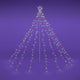 TheLAShop Christmas Tree Light with Pole & Star 9 Strings, 9ft RGBY Image