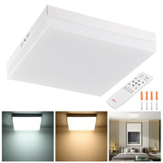 TheLAShop Square Ceiling Light Fixture Flush Mount Dimmable Remote 36W Image