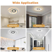 TheLAShop LED Flush Circle Ceiling Light with Remote Image