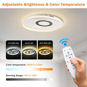 TheLAShop 30" 70W LED Flush Circle Ceiling Light with Remote Image