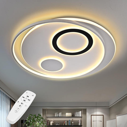 TheLAShop 30" 70W LED Flush Circle Ceiling Light with Remote