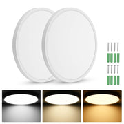 TheLAShop 32W Dimmable Flush Ceiling Lights 2ct/Pack 16inch Image