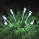 TheLAShop 6x Solar LED White Landscape Path Light Stainless Image