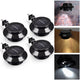 TheLAShop Solar Gutter Light Dusk to Dawn Flood Lights 4ct/Pack, Black Image