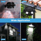 TheLAShop Solar Gutter Light Dusk to Dawn Flood Lights 4ct/Pack Image