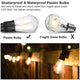 TheLAShop Outdoor Solar String Light Xmas Waterproof 15Bulbs 48ft Image