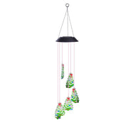 TheLAShop Christmas Tree Solar LED Light Wind Chime Decor Lighting Image