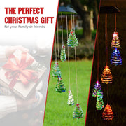 TheLAShop Christmas Tree Solar LED Light Wind Chime Decor Lighting Image