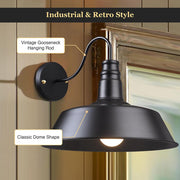 TheLAShop 1-Light 14" Industrial Wall Sconce Wall Light Fixture Color Opt Image