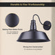 TheLAShop 1-Light 14" Industrial Wall Sconce Wall Light Fixture Color Opt Image