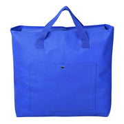 TheLAShop Reusable Grocery Bag with Zipper & Handles Blue Polyester Tote Image