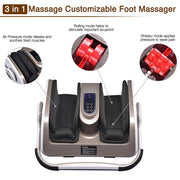 TheLAShop Foot and Calf Massager Heated Reflexology with Remote Image