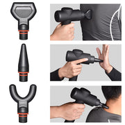 TheLAShop Rechargeable Massage Gun Deep Tissue Cordless Massager 6 Heads Image