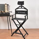 TheLAShop 28" Artist Makeup Chair Tall Directors Chair Adjust Headrest Image