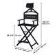 TheLAShop 28" Artist Makeup Chair Tall Directors Chair Adjust Headrest Image