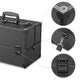 TheLAShop Portable Makeup Train Case w/ Locks Dividers Aluminum 14x8x10" Image