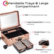 TheLAShop Artist Studio Rolling Makeup Travel Vanity Case w/ Light 15x10x23" Image