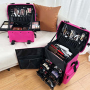 TheLAShop 2in1 Nylon Pro Rolling Makeup Case with Drawers(8) Image