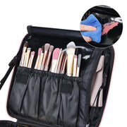 TheLAShop 10in Makeup Case with Compartments Brush Holder Image