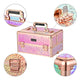 TheLAShop Pro 4in1 Rolling Makeup Case Cosmetic Trolley w/ Key Lock Image