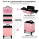 TheLAShop Pro 4in1 Rolling Makeup Case Cosmetic Trolley w/ Key Lock Image