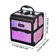 TheLAShop Makeup Train Case with Mirror & Extendable Tray Image