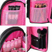 TheLAShop Makeup Backpack for Artist Hairstylist Travel Bag Pink Image