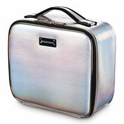 TheLAShop Iridescent Makeup Case with Mirror Brush Holder Image