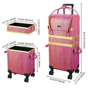 TheLAShop Rolling Makeup Case Hairstylist Case on Wheels Image