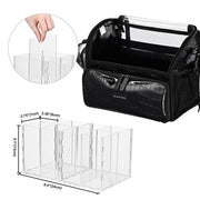 TheLAShop Makeup Case with Acrylic Makeup Brush Holder Image