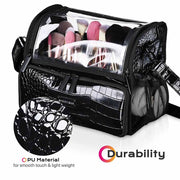 TheLAShop Makeup Case with Acrylic Makeup Brush Holder Image