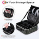 TheLAShop Glitter Makeup Case Brush Organizer with Lid & Dividers Image