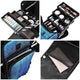 TheLAShop PU Pro Rolling Makeup Case with Trays(8) & Compartments Image