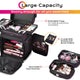 TheLAShop Rolling Makeup Hair Stylist Travel Case 2-Tier 15x12x24 in Image