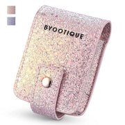 TheLAShop Glitter Lipstick Bag with Mirror for Double Lipsticks & Airpods Image