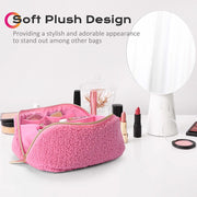 TheLAShop Large Cosmetic Bag Brush Holder with Compartments Image