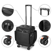 TheLAShop Rolling Hairstylist Travel Bag with Makeup Backpack Image