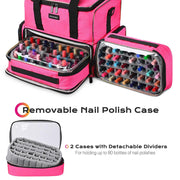 TheLAShop 16" Nail Polish Organizer & Nail Dryer Storage Triple-Layer Image