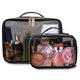 TheLAShop Glitter Clear Makeup Bag Set(2x) Waterproof, Black Image