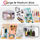 TheLAShop Glitter Clear Makeup Bag Set(2x) Waterproof Image