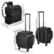 TheLAShop 2in1 Rolling Hairstylist Travel Case with Barber Bag Image