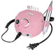 TheLAShop Nails Manicure Electric Acrylic Nail Drill File w/ Pedal, Pink Image