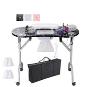 TheLAShop Mobile Nail Table with Dust Collector Foldable Image